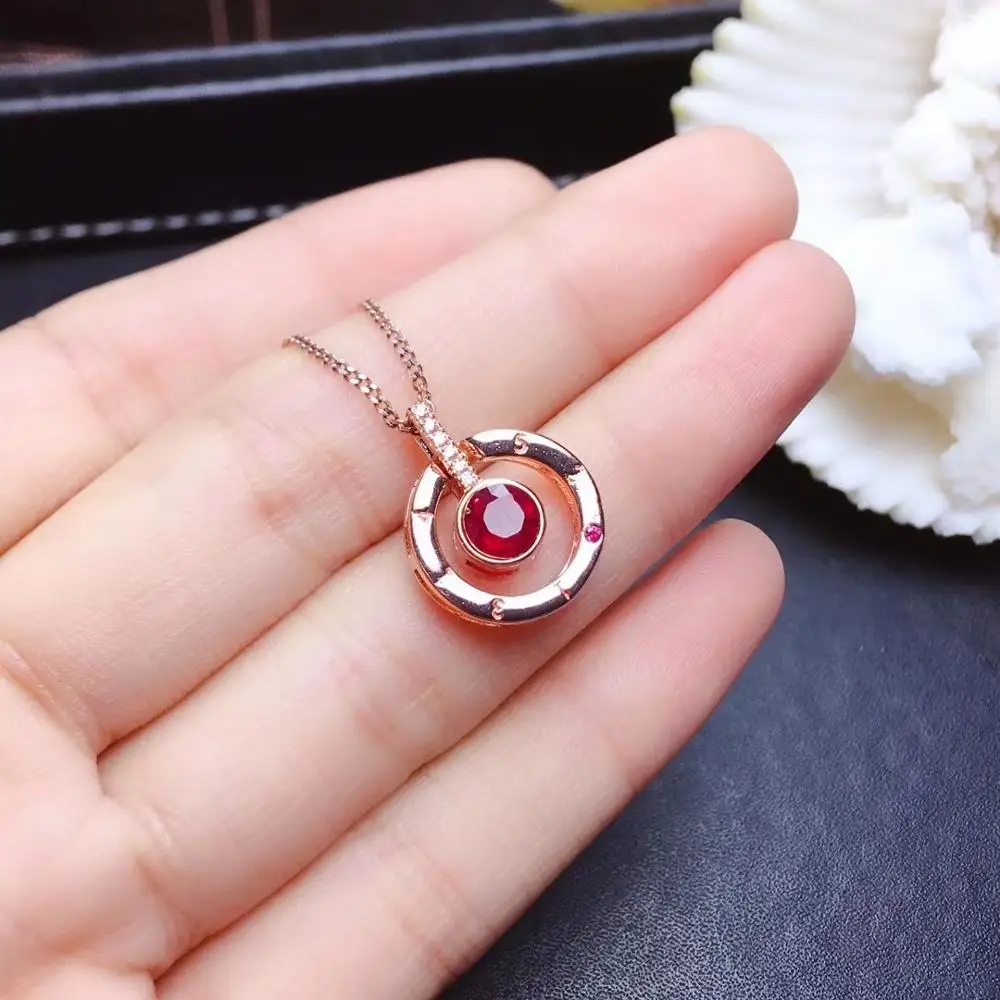 

925 silver Women pendant for red Fasion Nacklace