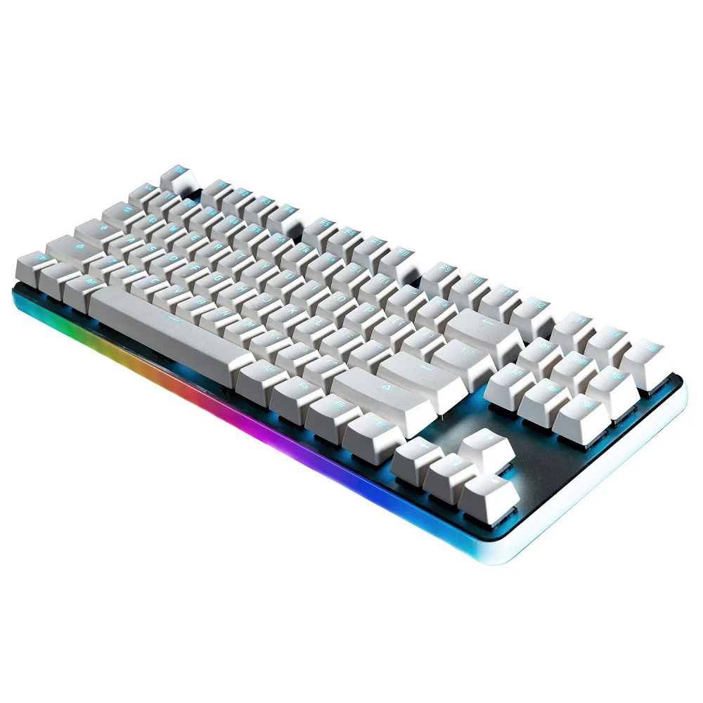 

G.K. 87 PRO Mechanical Keyboard Tenkeyless 87 Key LED Light RGB Backlit Wired Mechanical Gaming Keyboard - Cherry MX Blue Switch