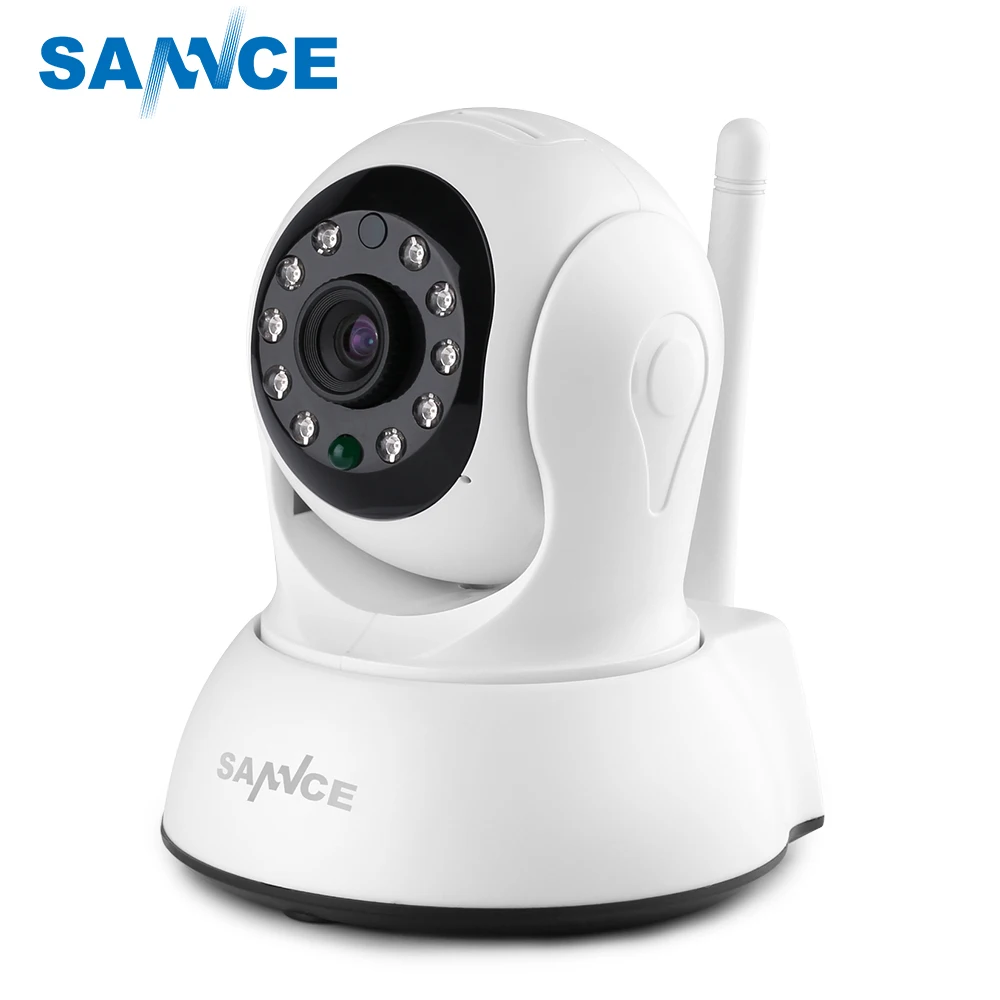 

SANNCE Wireless HD 720P IP Camera 1MP CCTV Security Camera Indoor Baby Monitor with two way Audio support up to 64GB TF Card