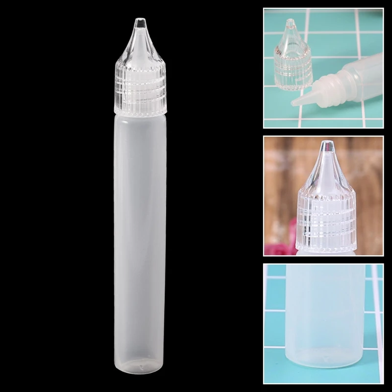 

2018NEW 15ml Plastic Empty Bottle Transparent Liquid Eye Dropper Oil Clear Pen Shape
