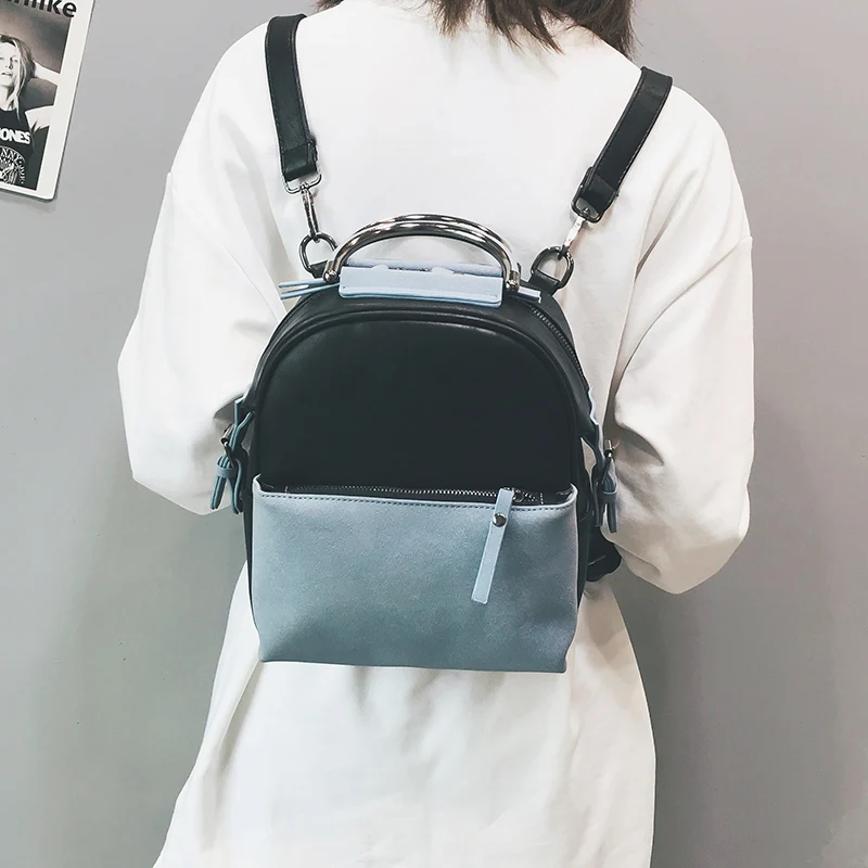 Janespri Fashion Rivet women Backpack PU Leather Female Backpack High Quality Mini Casual bags for Girls 2018 mochila New (9)