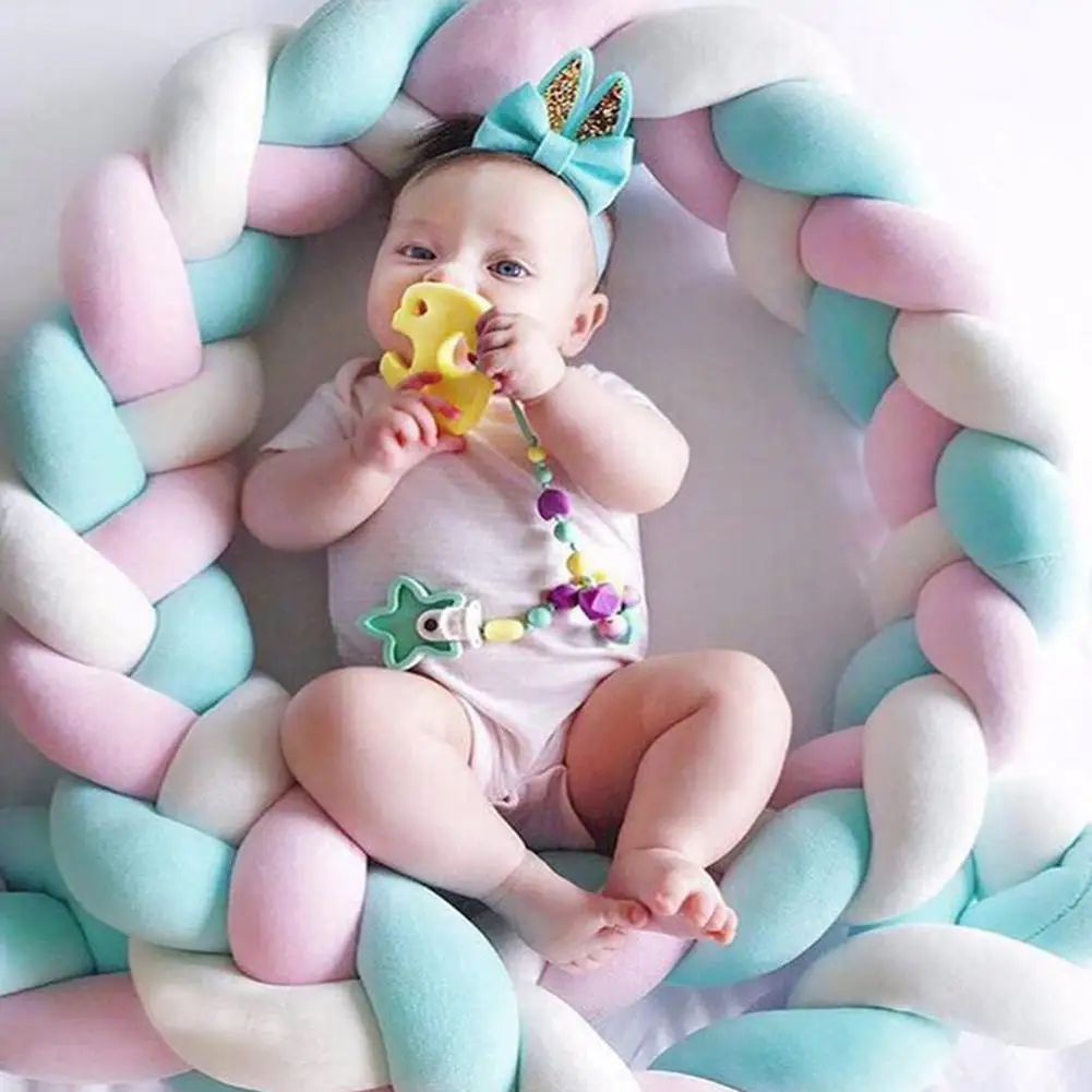 Kidlove الملونة عقدة الكرة شكل الطفل سلامة النسيج سرير سياج للأطفال غرفة مهد