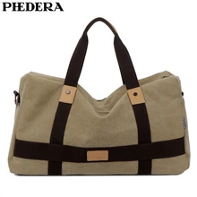 PHEDERA, большая вместительность, холст, для путешествий, мужские дорожные сумки, для улицы, повседневные, мужские, для улицы, сумки, кофейные, черные, мужские сумки на плечо