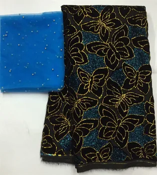 

silk chiffon fabric velvet fabric beaded lace guinea brocade fabric beaded lace nigerian lace for wedding 2018 7yard/lotL100-20