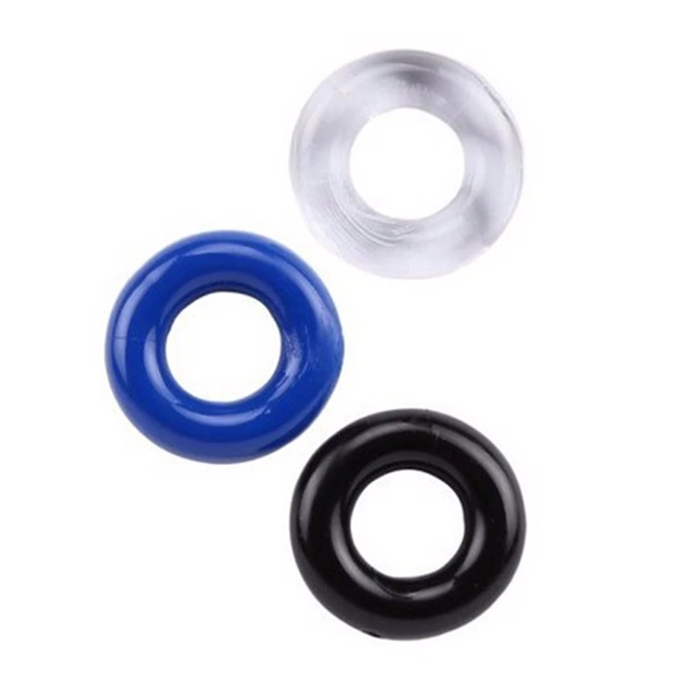 Anneau perlé extensible et dur, 3 pièces, rehausseur, retarde l'éjaculation, entraîneur pour hommes, jouets sexuels, produits pour adultes masculins_voghion.com
