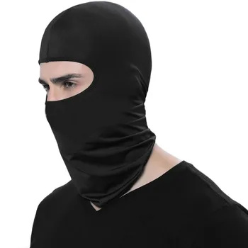 Fietsen Gezichtsmasker Ski Neck Beschermen Outdoor Bivakmuts Full Face Training Masker Ultra Dunne Ademend Winddicht