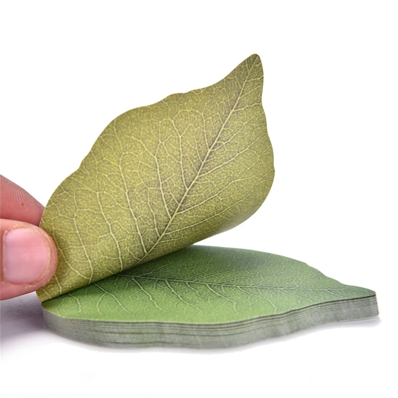 Kawaii Paper Sticker Pads Korean Stationery Cute Leaf Memo Pad Sticky sticky notes Note Diy  Free Shipping