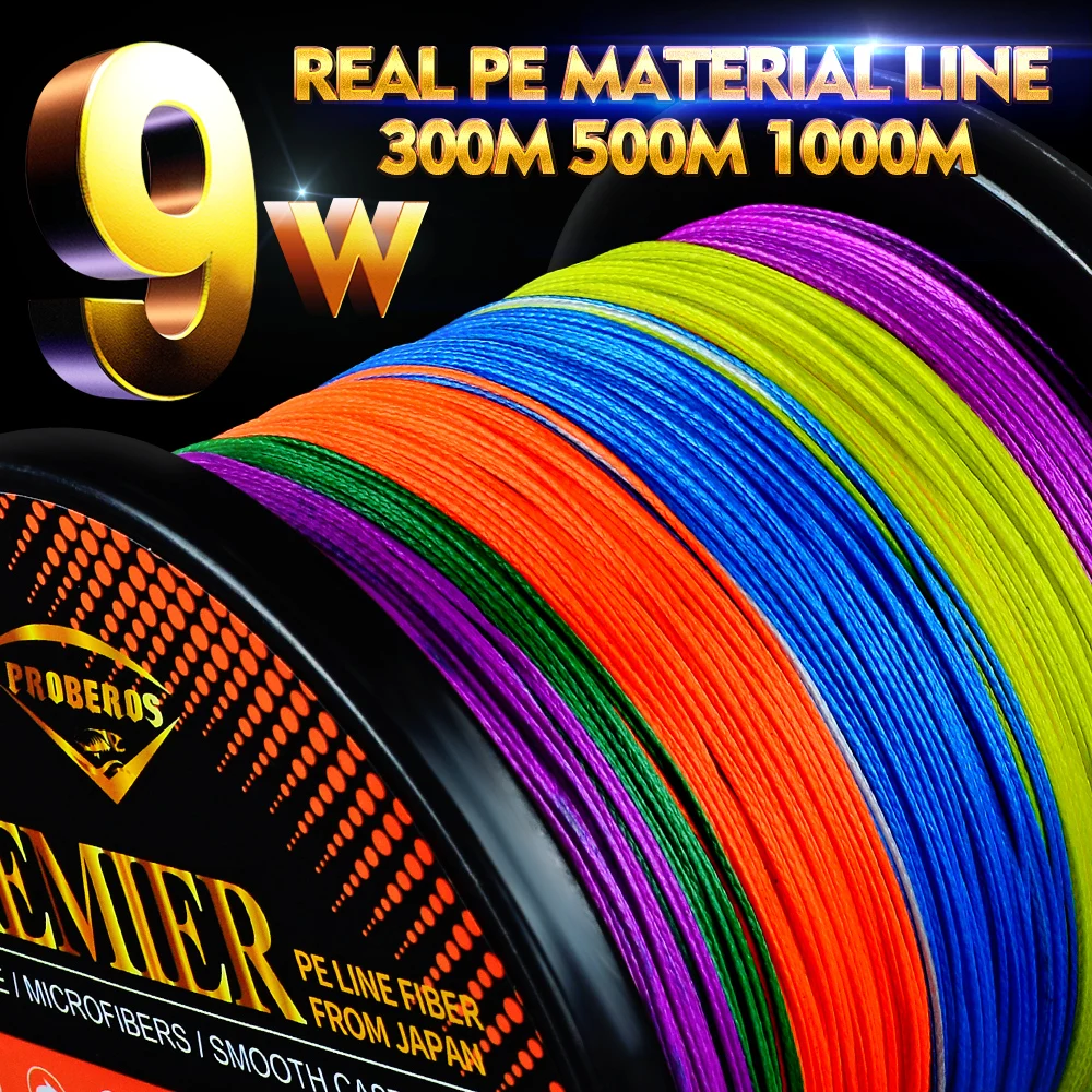 

PE Braided Fishing Line 9 Stands Superior Extreme Multifilament Wire 300M 500M 1000M 9 Weaves 30LB-310LB Braids SuperPower