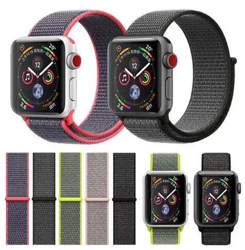 40 мм 44 серии 4 Новые 38 42 ремешок для apple watch series 1 2 3 тканые нейлон петля iWatch|Ремешки