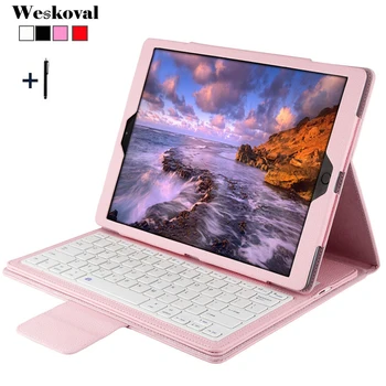 

Wireless Bluetooth Keyboard For iPad Pro 12.9 inch (2015) Leather Case For 2015 iPad Pro 12.9'' Tablet Flip Stand Cover+Pen