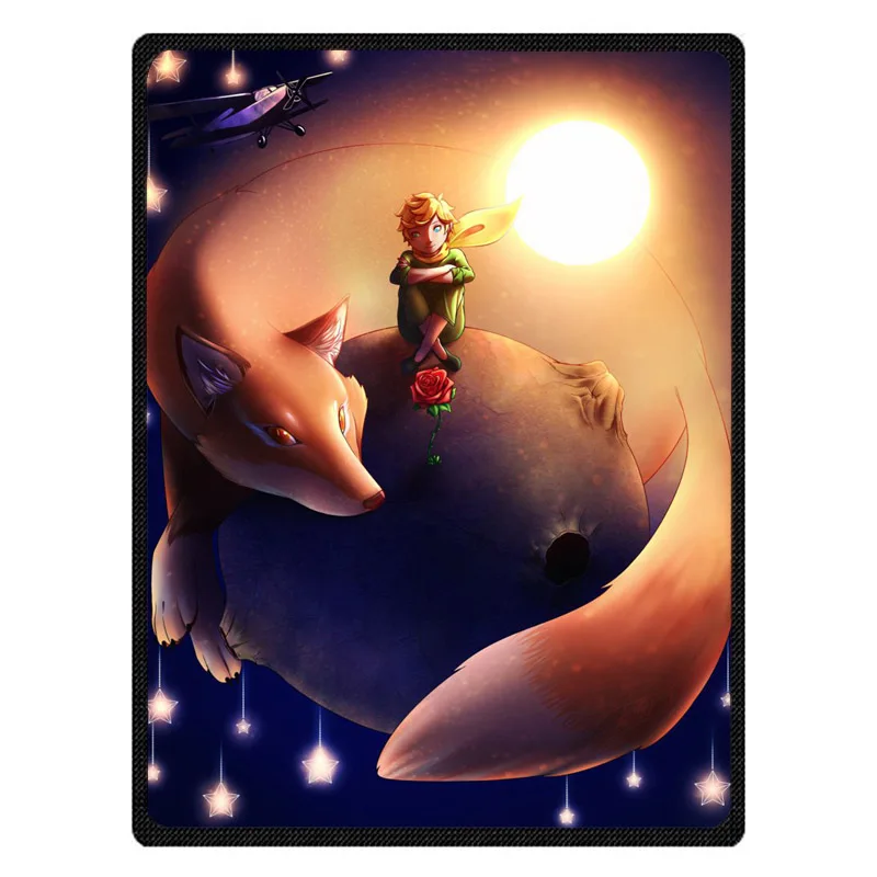 

Little Prince Flannel Fleece Summer Travel Blankets Soft Coral Air Condition Baby Blanket Custom Bedsheet