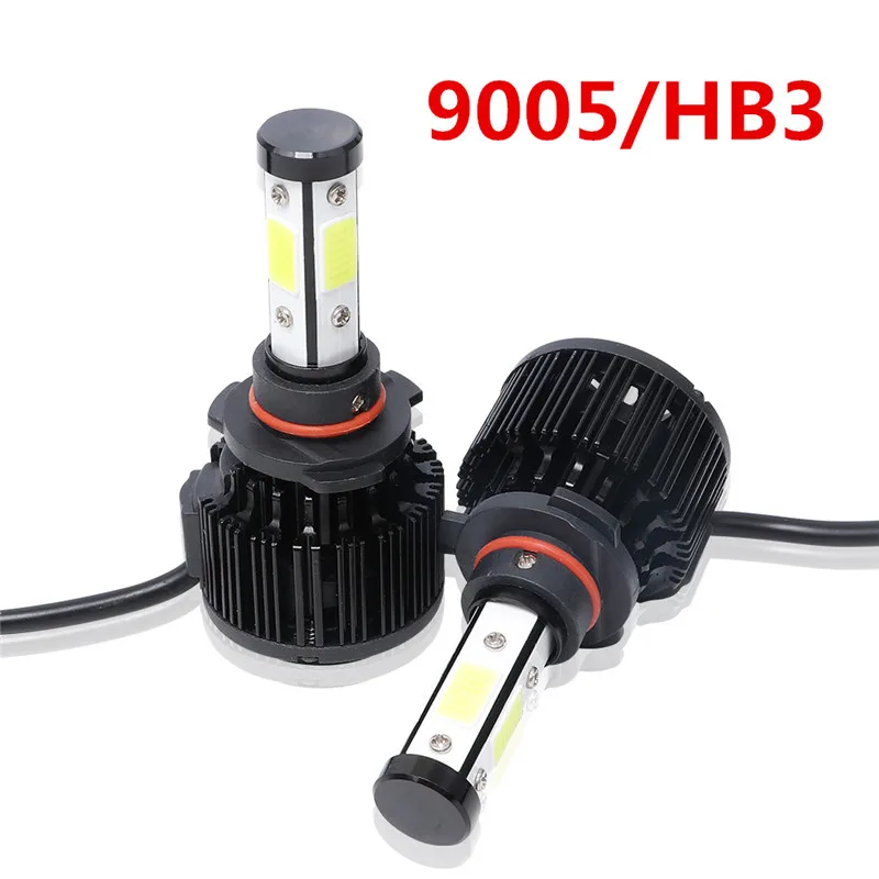 DIC 2 шт. яркий светодиодный H7 H4 фары 4 стороны 180 W 16000Lm H11 9005 HB3 9006 HB4 COB лампы для автомобильных фар 6500 к X6