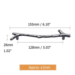 clown Fashion Tree Branch Furniture Handle 96mm 128mm Black Silver Bronze Kitchen Cabinet Handles Drawer Knobs Door Pulls