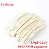 500pcs 0603 SMD Capacitor Kit 25 Values*20pcs 3.9pF-22uF Electronic Components Package Capacitor Assorted Kit Samples DIY ► Photo 1/3