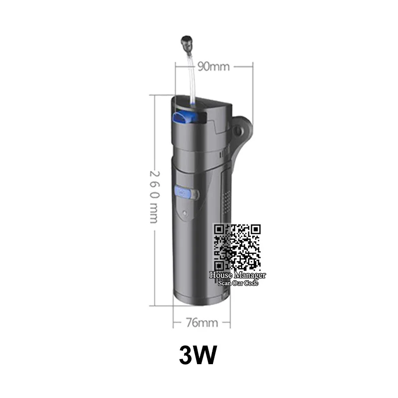 Многофункциональный аквариум ультрафиолетового стерилизатора = 3/5/7/9 Вт УФ лампа+ 10 Вт насос, фильтровальные тампоны& фильтрующий материал бактерий шары включают в себя - Цвет: 10W Pump3W UV Light