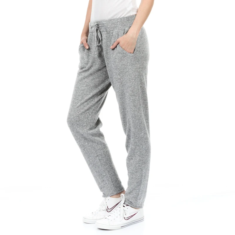 KalvonFu весна/осень новые женские брюки удобные серые брюки повседневные домашние пижамы хлопок S-5XL