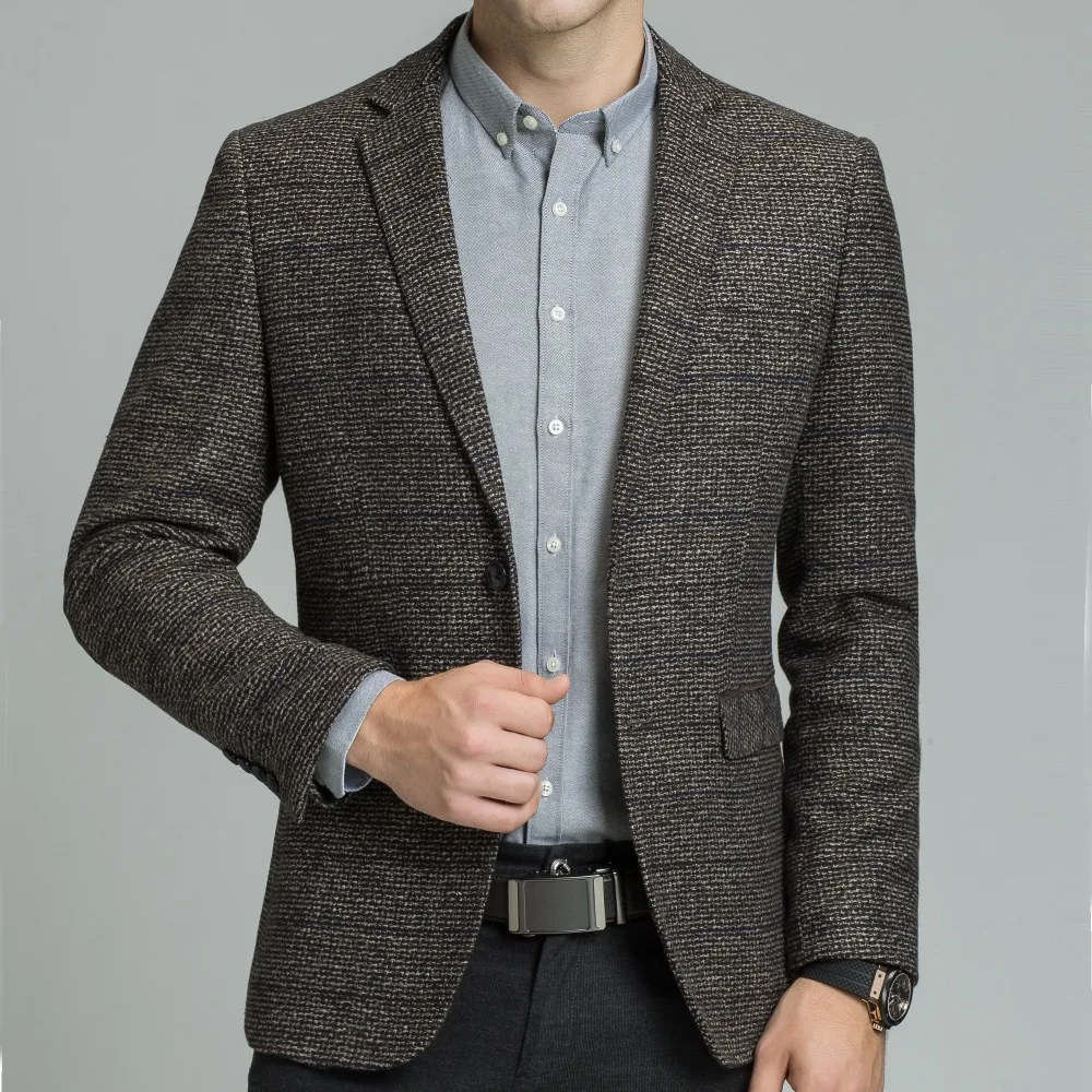 casual wool blazer