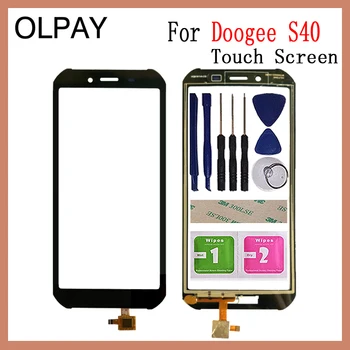 

OLPAY 5.5'' Mobile Phone Touchscreen For Doogee S40 Touch Screen Glass Digitizer Panel Lens Sensor Glass Free Adhesive+Wipes