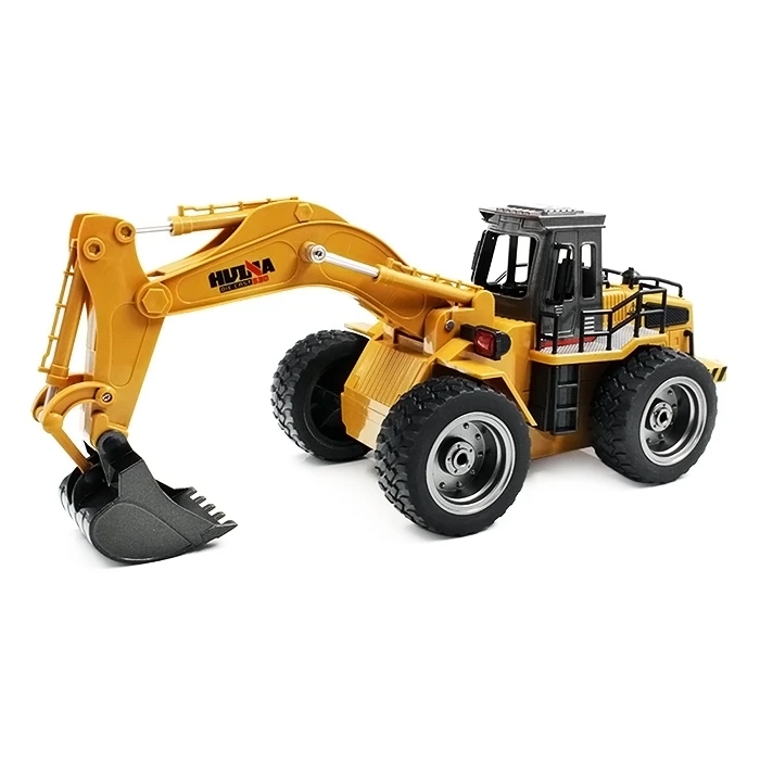 

Upgrade Huina 1530 1:18 RC Metal Excavator Remote Control Alloy Rooter Truck RTR With Charging Battery Kids Toys Christmas Gifts