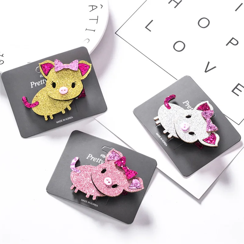 

Glitter Cartoon Unicorn Flamingo Sequins Hair Clips Animal Hairpin Paillette Hair Pins Toddler Hair Accessories For Girl