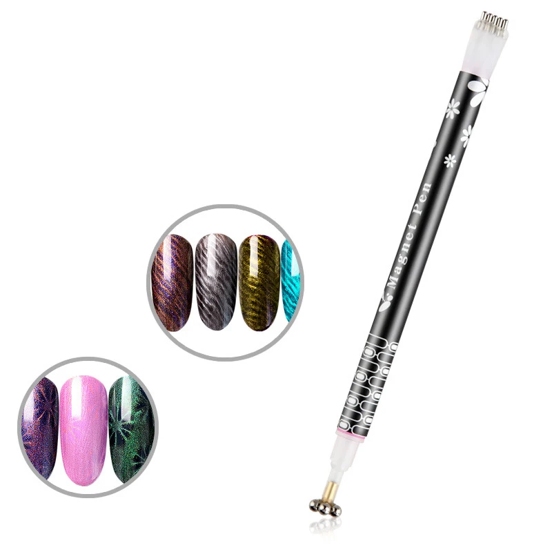 1Pcs Nail Art Pen Flower Cat Eye Pen For UV Gel Polish