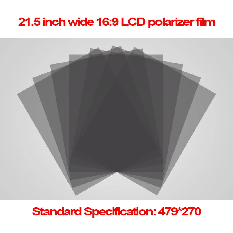 

5PCS 21.5 inch 0-135 Degree 479MM*270MM Wide 16:9 Monitor LCD LED Polarizer Polarizing Film(EWV,TV) for Samsung/AU TFT LCDLED TV