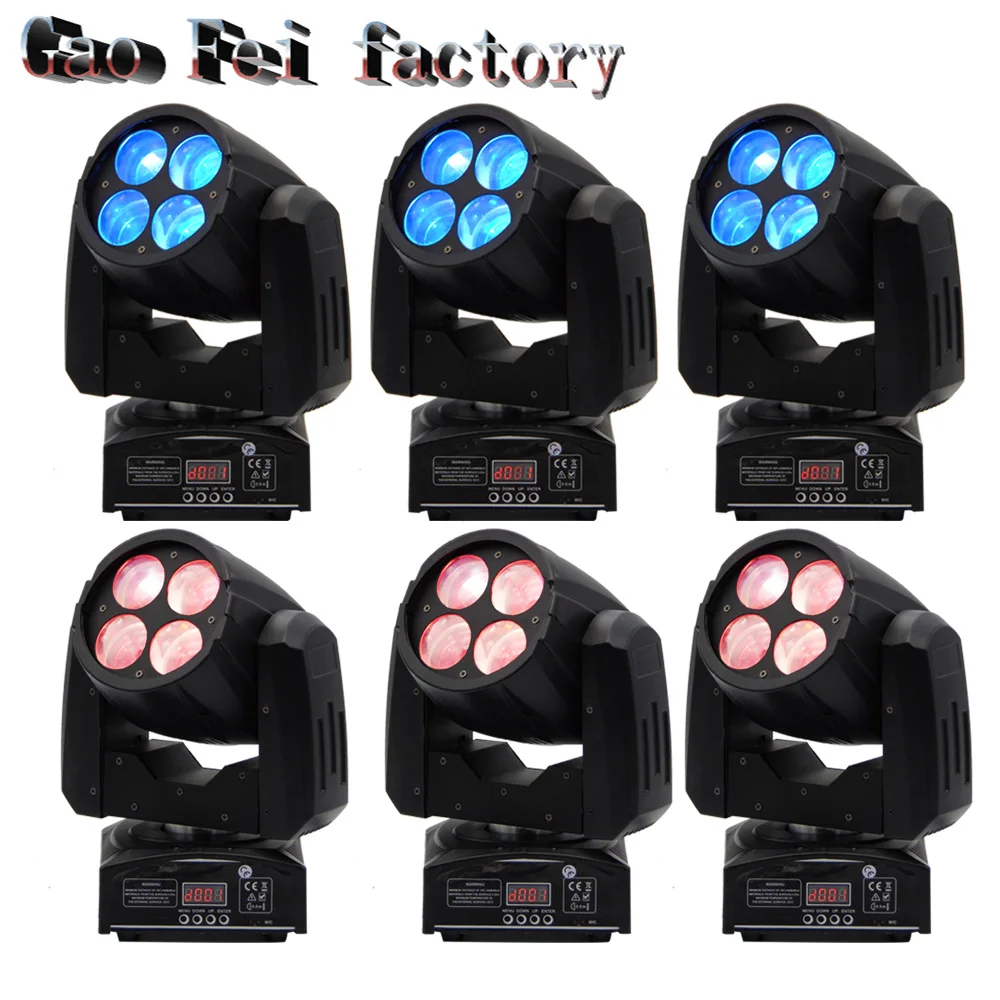 

6pcs/lot LED 4x10W Super Beam Moving Head LED Beam Light perfect Effect Light for DJ Disco Party Lighting