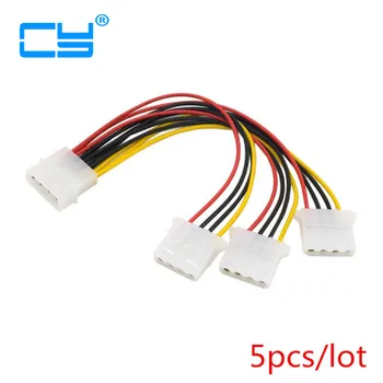 

IDE 4 Pin Male to 3 IDE Female Y Type Splitter Power supply Extension Cable 10cm for Hard Disk