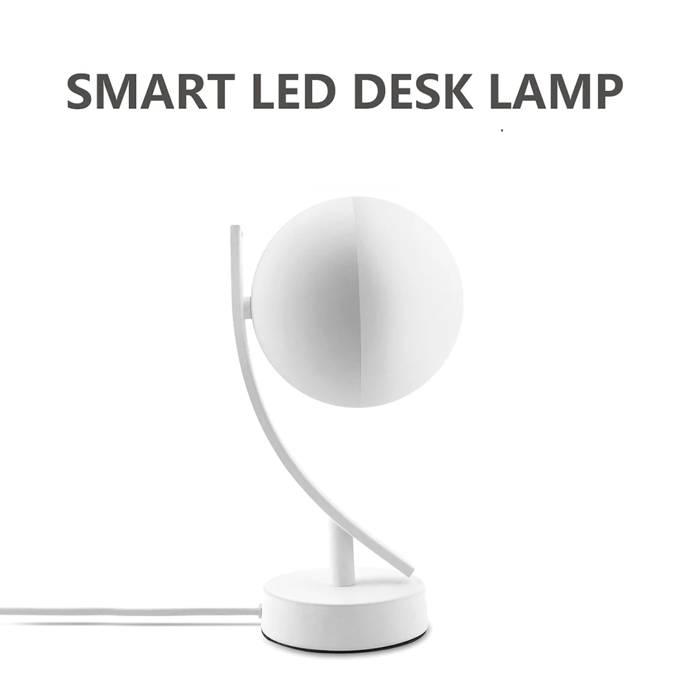 Светодио дный Таблица свет луны 7 Вт Smart RGBW Wi-Fi приложение Управление затемнения теплый Лунная ночь лампы Совместимость с Alexa Google дома AC100-240V