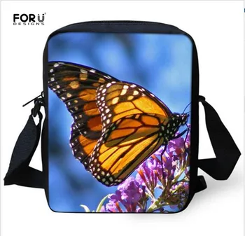 

FORUDESIGNS 3D Printing Messenger Bags for Women Leisure Small Shoulder Bag Female Butterfly Crossbody Bags Girls Satchel Bolsas