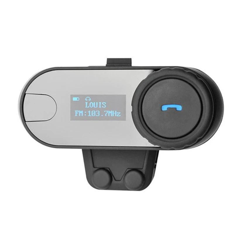 

Motorcycle Helmet Headsets TCOM-SC BT Bluetooth Motorcycle Helmet Intercom Interphone Headset with LCD screen + FM Radio