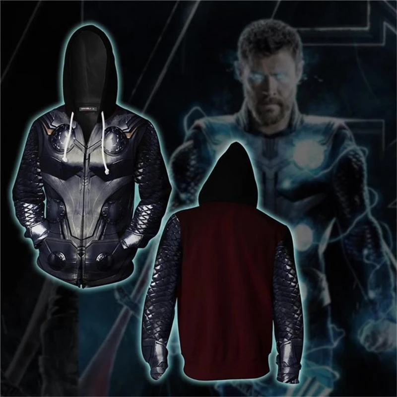 Avengers Endgame Quantum Realm Superhero Iron Man Doctor Strange Captain Marvel Zipper doodies Sweatshirt Superhero Hoodie