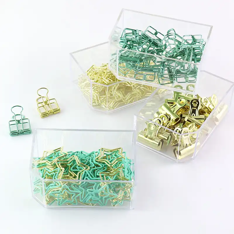 Tutu Paper Clip Binder Clip Push Pin Office Supplies Mint Green