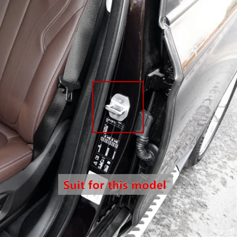الكربون الألياف نمط سيارة الباب قفل حماية يغطي 4 قطعة ل BMW X5 F15 X6 F16 2014-18 الباب نظرة الديكور قذيفة