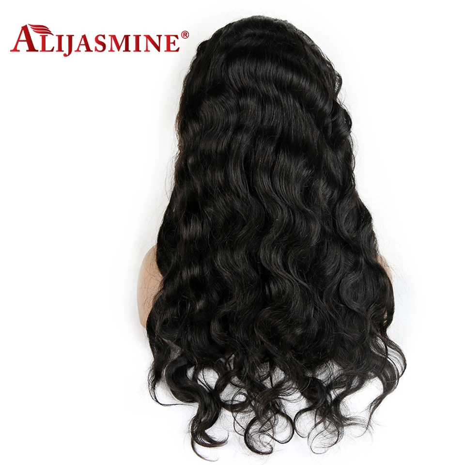 Transparent Lace Body Wave Front Human Hair Wigs For Black Women Brazilian Remy Natural Pre Plucked With Baby | Шиньоны и парики
