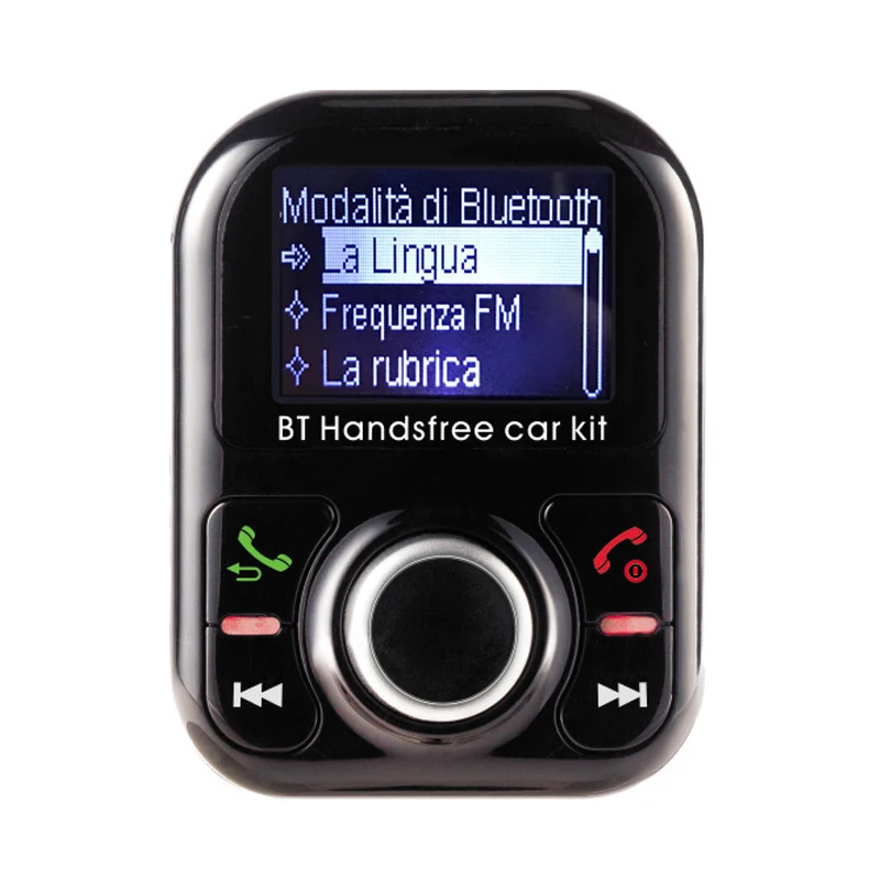 

In-Car A2DP function Bluetooth FM Transmitter Italian language Hands-free Calling device for car