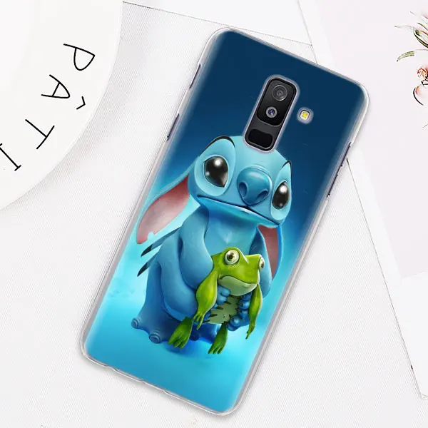 Милый чехол для телефона Lilo Stitch s для samsung Galaxy J4 J6 Plus J8 A40 A50 A60 A70 A80 жесткий чехол из поликарбоната - Цвет: 09