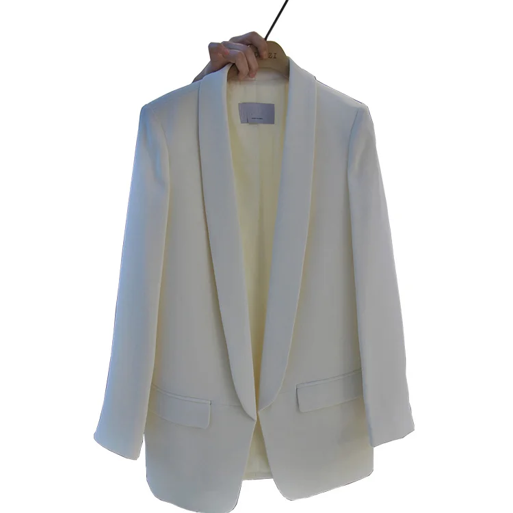 Высококачественный модный Блейзер, женская верхняя одежда, осенние женские блейзеры, белые модные женские офисные пальто для девушек