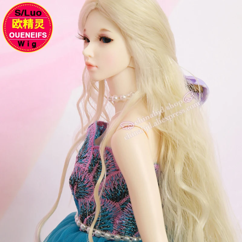 Парик для куклы BJD 1/4 bjd sd Размер куклы 4,5-6 дюймов высокотемпературные Детские волосы МР кудрявые волосы длинная прическа флябановые волосы L05C