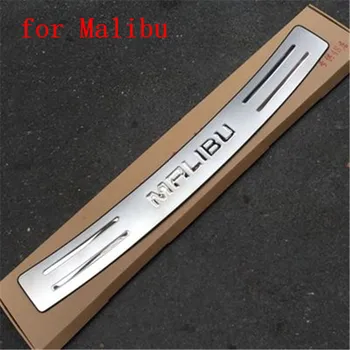 

Stainless Steel external Rear Bumper Protector Sill Trunk Tread Plate Trim for Chevrolet Malibu 2012- 2015 Car Styling