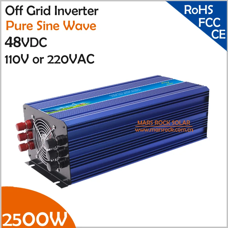 2500 Вт 48VDC решетки солнечный инвертор для 110VAC или 220VAC бытовой техники импульсная