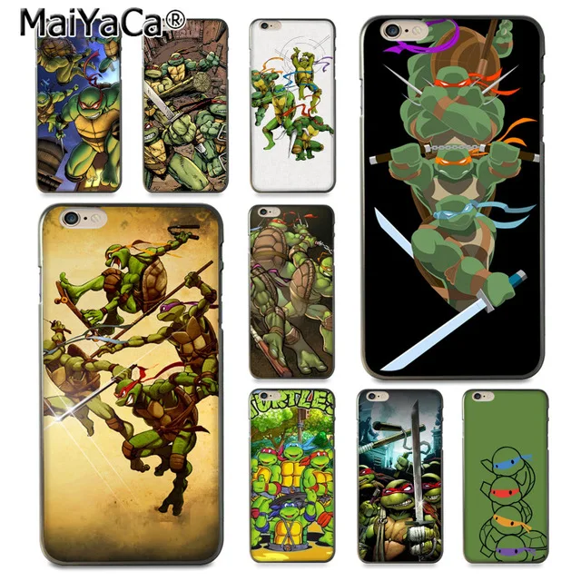 MaiYaCa Черепаха ниндзя в продаже для iPhone 4S 5C 5S 6S 7 8 Plus X XR XS MAX Samsung черный мягкий чехол