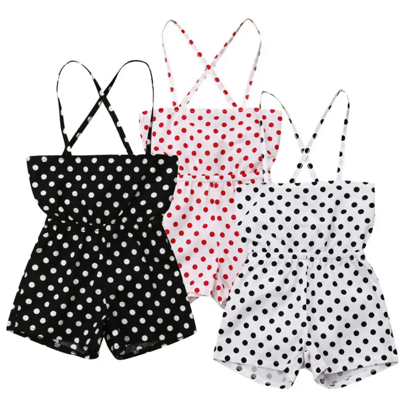 

2019 New Hot-deal Summer Toddler Kids Baby Girls Off Shoulder Rompers Jumpsuits Playsuit Shorts Fashion Casual Clothes Sets
