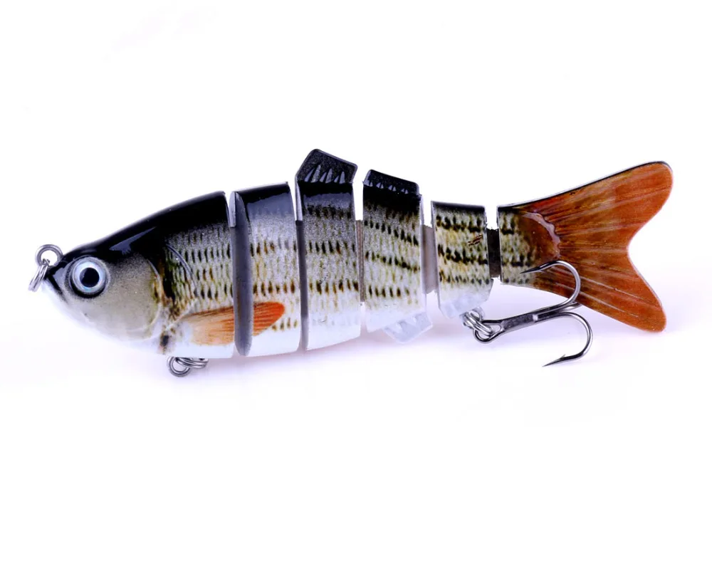 HENGJIA 1 шт. 10 см 19 г рыболовные воблеры 6 сегментов Swimbait Crankbait приманка для рыбалки с