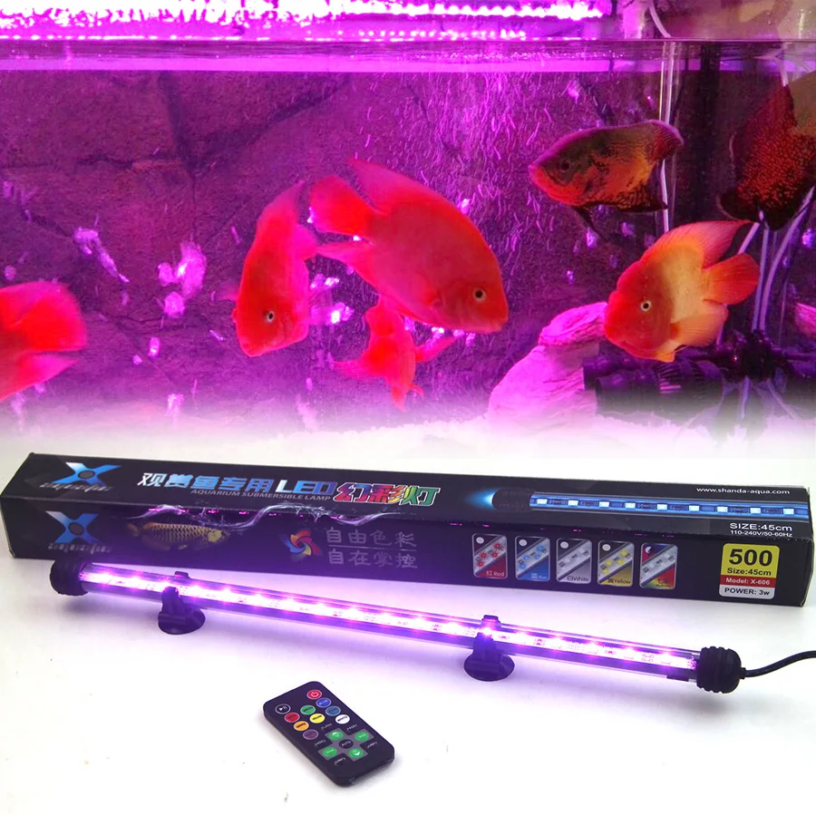 Remote RGB Colorful Aquarium Led light Fish Tank Coral Lamp