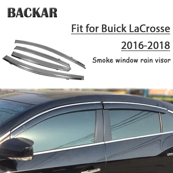 

Backar 4pcs For Buick LaCrosse 2016 2017 2018 Auto Car Windows Rain Wind Sun Shield Deflector Visor Trim Accessories All Weather