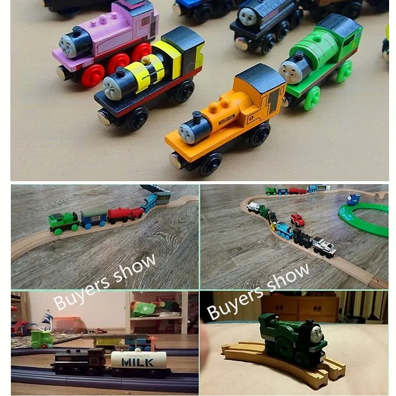 31 Types Magnetic Train Magic Track Car Wooden Train Hot Wheels Thomas For Children Kids Christmas Gift Choose Car Toy