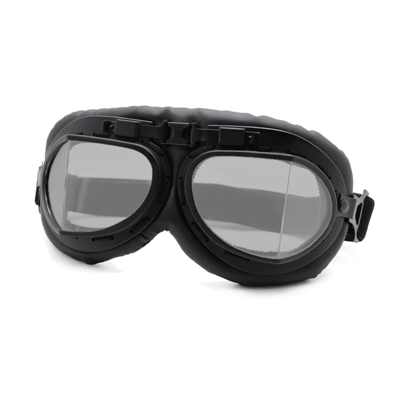 Roaopp Ретро мотоциклетные очки винтажные мото классические очки для Harley Pilot стимпанк ATV велосипед шлем из меди - Цвет: Retro Goggles 3 S