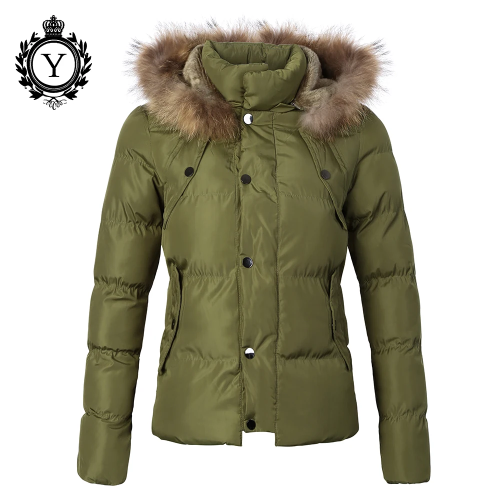 COUTUDI 2017 New Short Down Jacket Coats Women Warm Winter Jackets Fur