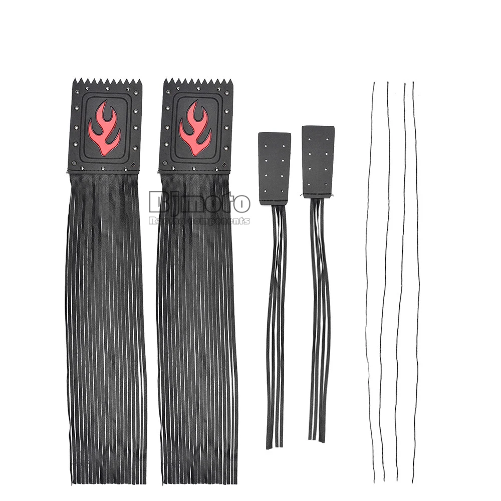 Motorcycle Fringe 23 Grip Cover 19 Lever Cover Combo Tassel For Harley Cruiser (10)